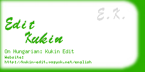 edit kukin business card